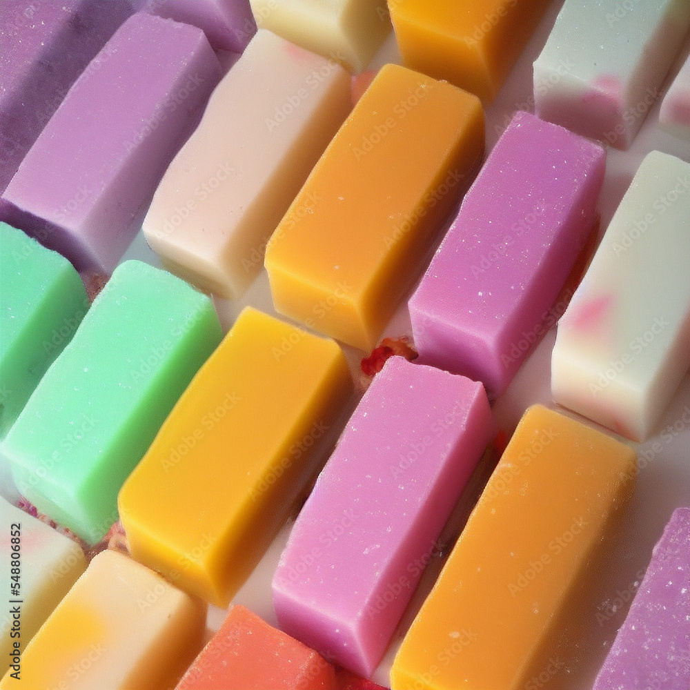 Colorful soap bars, handmade natural zero waste soap, spa and skincare small business idea, solid soap Colorful soap bars, handmade natural zero waste soap, spa and skincare small business idea, solid soap