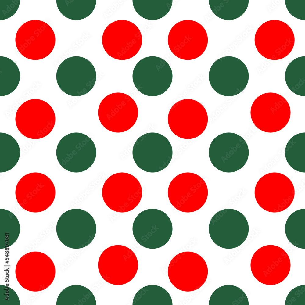 red and green seamless polka background red and green seamless polka background