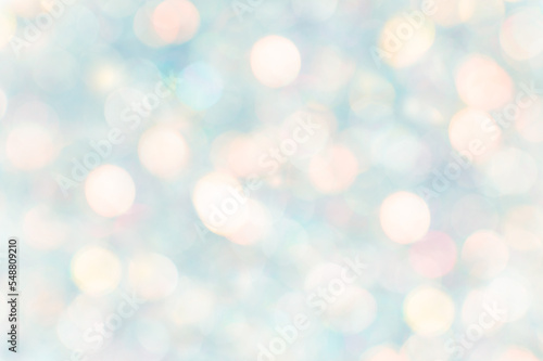 Christmas background. Blurred defocused multicolor lights. Basis for a postcard.