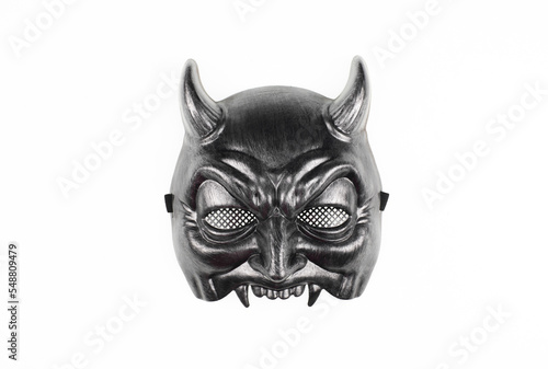devil iron mask isolated on white background