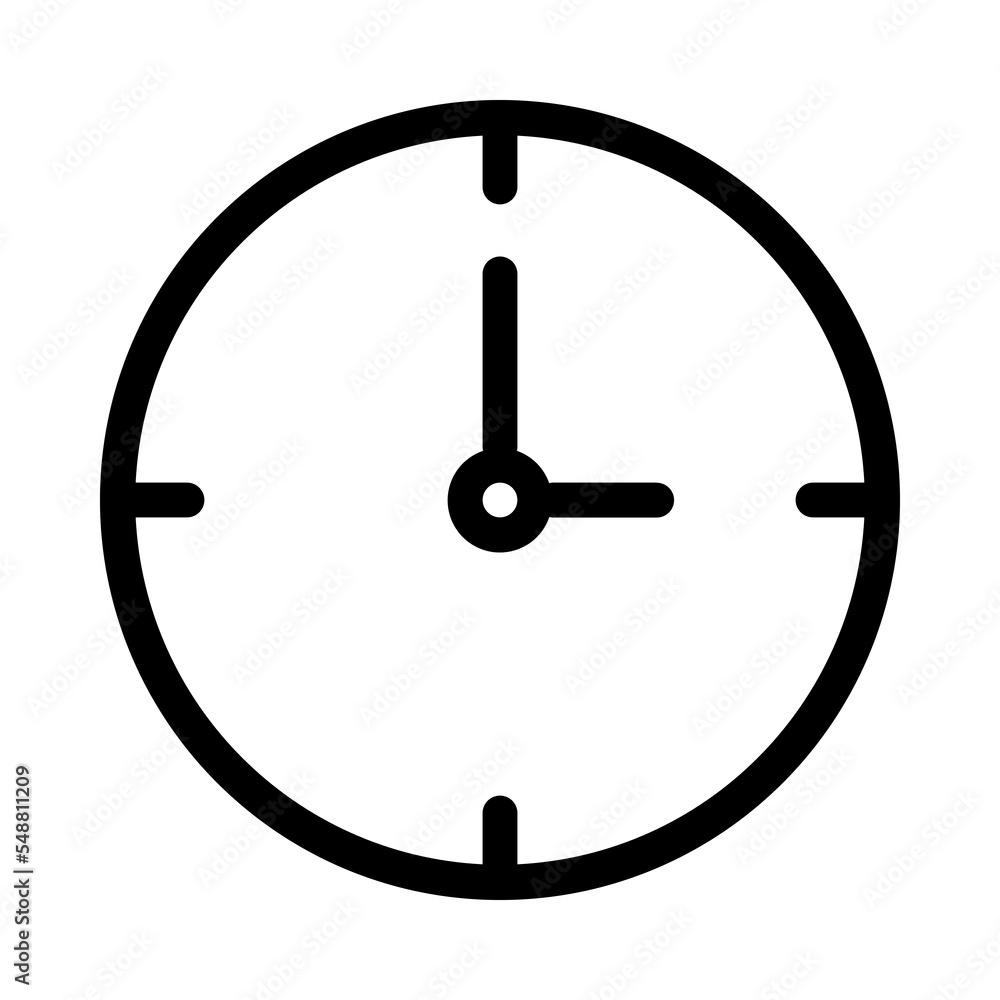 Clock icon isolated on wite background. Vector illustration. EPS 10. Clock icon isolated on wite background. Vector illustration. EPS 10.