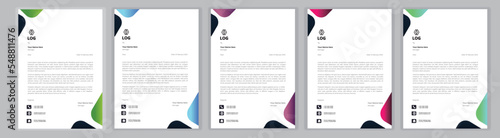 New Corporate And Creative Professional Business Elegant,Modern letterhead template design in minimalist style a4