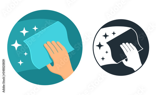 Cleaning properties of microfiber icon