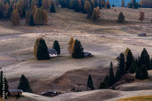 Plener fotograficzny jesień w Dolomitach photo