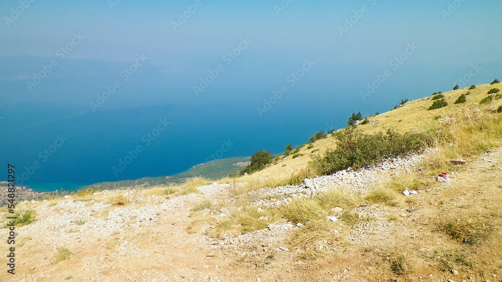 View form top of mountains in Galicica National Park, Macedonia. View form top of mountains in Galicica National Park, Macedonia.