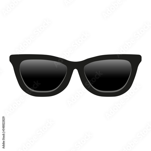 Black sunglasses Large size icon for emoji smile