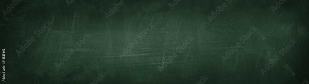 Green blackboard or chalkboard - obrazy, fototapety, plakaty 