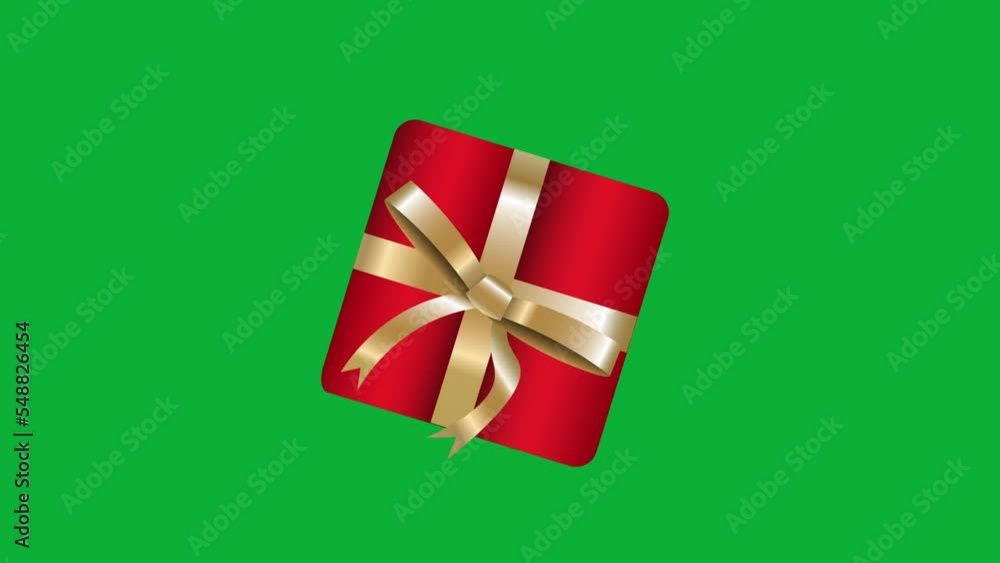 3D red gift box with realistic gold ribbon tie isolated on green screen Christmas and holiday design element. Christmas 3d style present for celebration concepts birthday, Black Friday Sale, Christmas 3D red gift box with realistic gold ribbon tie isolated on green screen Christmas and holiday design element. Christmas 3d style present for celebration concepts birthday, Black Friday Sale, Christmas