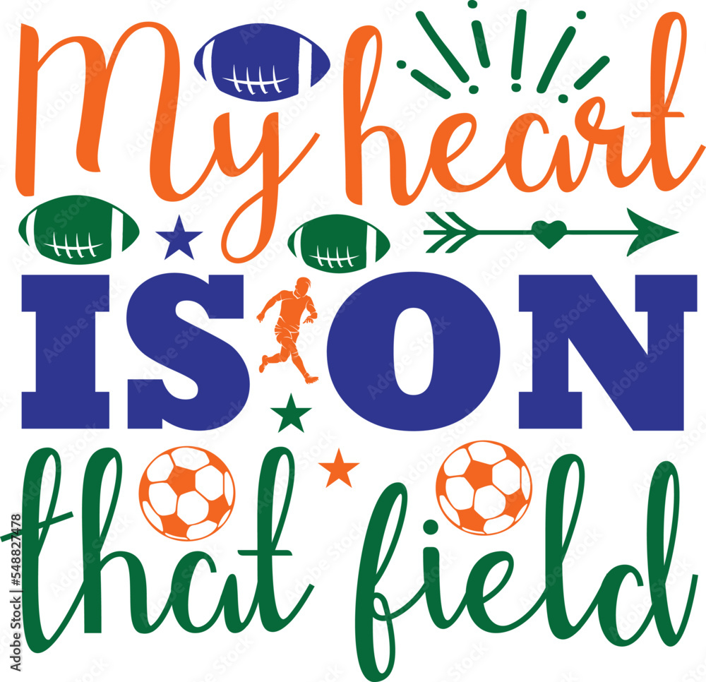 Naklejka premium Football SVG Designfootball, football svg, football mom svg, dolphin, sports, svg, funny, game day, american football, game day svg, gymnastics, sport, football mom, dolphins, football svg, footba 