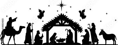 Fotografia Nativity Scene, baby Jesus, Christmas, Christian vector, artwork, png, angle