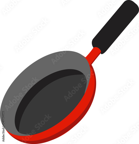 frying pan with holder