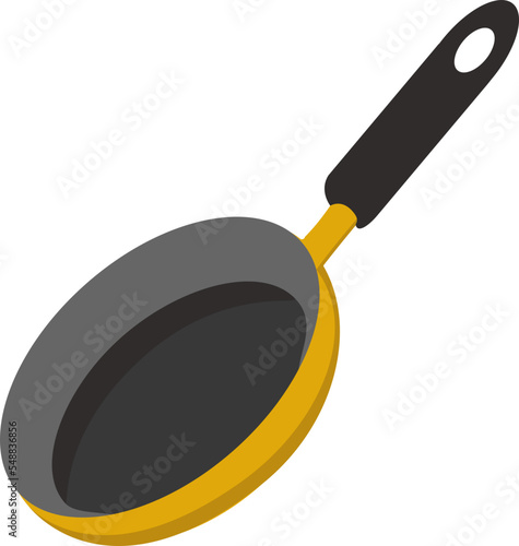 frying pan with holder