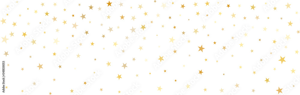 Gold stars vector background, sparkling Christmas confetti falling isolated on white. magic shining flying stars glitter backdrop, sparkle border Gold stars vector background, sparkling Christmas confetti falling isolated on white. magic shining flying stars glitter backdrop, sparkle border
