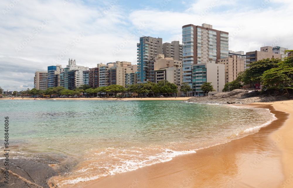 Naklejka premium Praia dos namorados e das castanheiras Guarapari região metropolitana de Vitória, Espirito Santo, Brasil