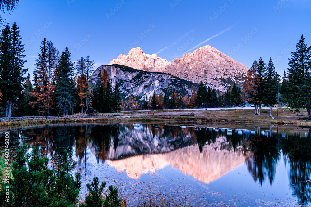 Dolomity, Tyrol, Włochy, Alpy, Góry - obrazy, fototapety, plakaty 