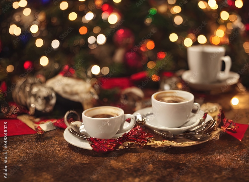 Fototapeta premium Christmas Coffee