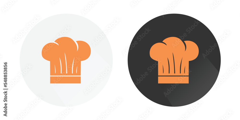 Chef hat icon, cooking hat icon, Bakery Logo, restaurant logo Colorful vector icons 