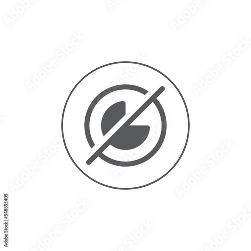 No photo Icon, No Video Icon, Video Recording forbidden logo Icon Vector Illustration Eps10