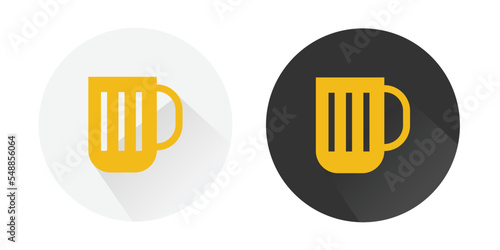 Beer mug icon, wine glass icon, glass of beer icon, Beer cheers, beverage mug, Glass of beer logo Colorful vector icons