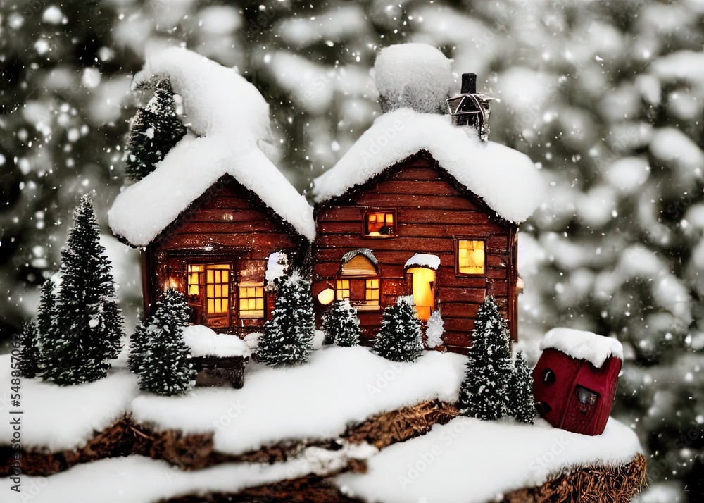 Naklejka premium Snow Globe