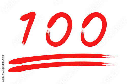 筆書きの100点