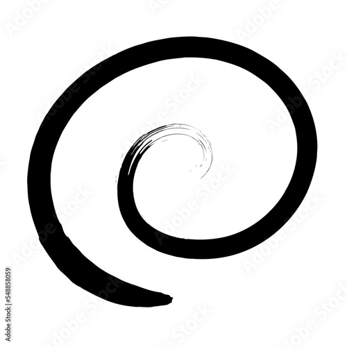 筆書きの渦巻き