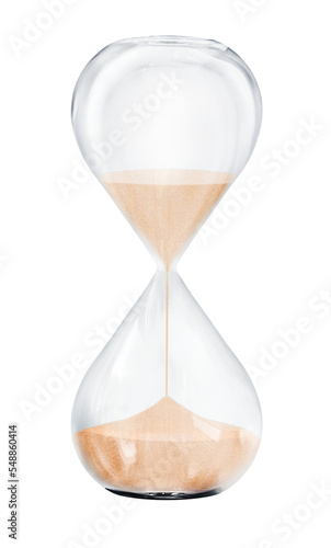 Hourglass symbolically shows the passing of time.


