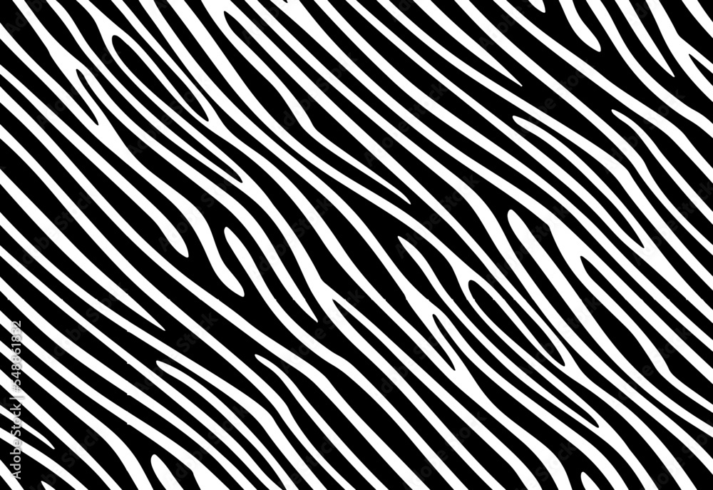 Full Seamless Zebra Tiger Pattern Textile Texture. Vector Background. Black and White Animal Skin for Women Dress Fabric Print. Full Seamless Zebra Tiger Pattern Textile Texture. Vector Background. Black and White Animal Skin for Women Dress Fabric Print.