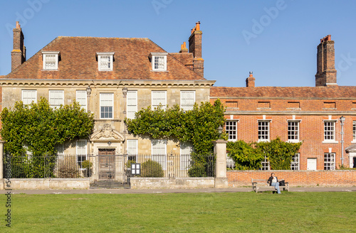 Photos Salisbury Wiltshire, uk, 10, October, 2022 The south front of Mompesson House wh