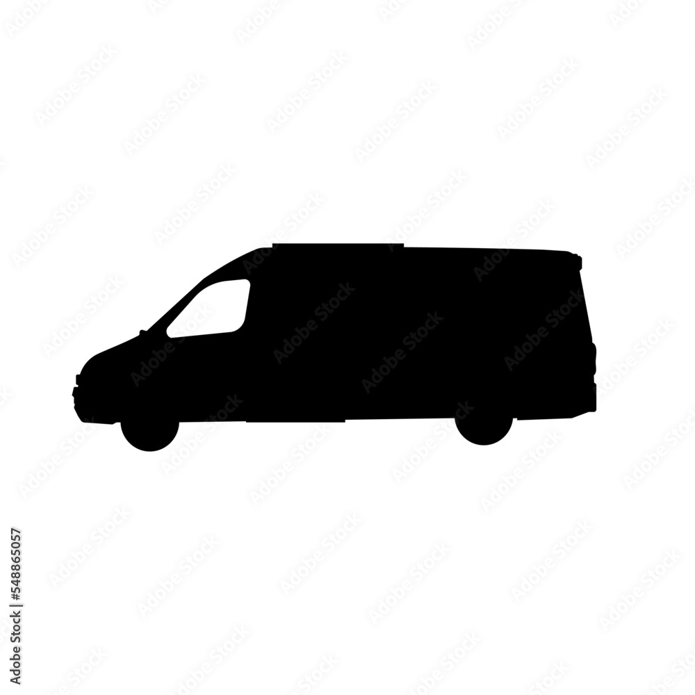 set of van silhouettes - vector illustration set of van silhouettes - vector illustration