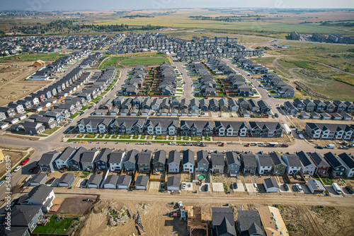 Aerial of Rosewood Neighborhood in Saskatoon, Canada