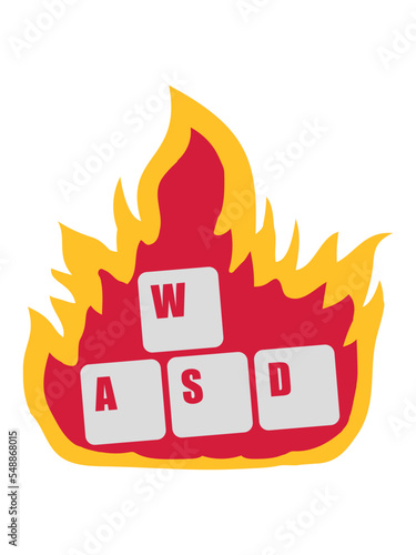 Nerd Computer WASD Tastatur 