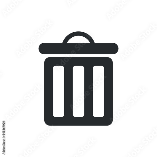 Trash icon, simple illustration
