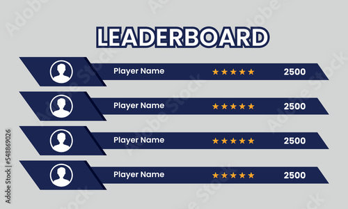 abstract game leaderboard, Game leaderboard with abstract background