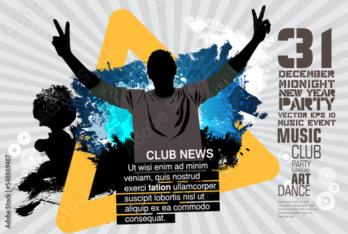 Nightlife and music festival concept
