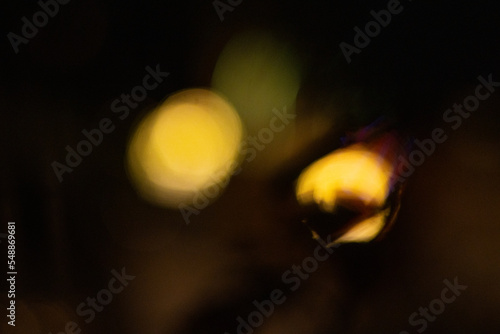 Image of a defocused night background, Beautiful blur bokeh of night lights. Night lights with bokeh blur