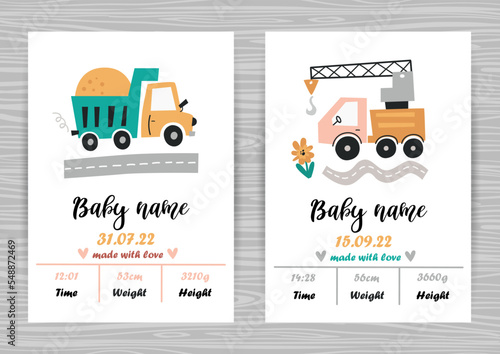 Baby shower invitation templates with cars.
