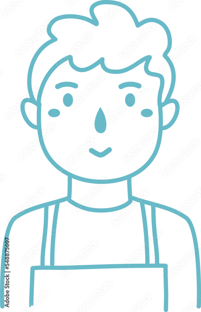 Hand drawn colorless people avatar Hand drawn colorless people avatar