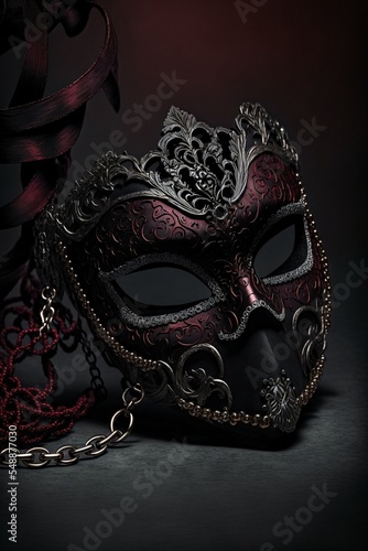 Mask and handcuffs for adult games