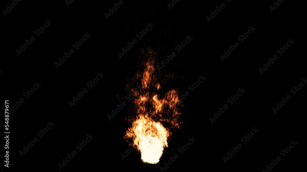 Realistic 3d fire effect on a black background, close-up. Realistic 3d fire effect on a black background, close-up.