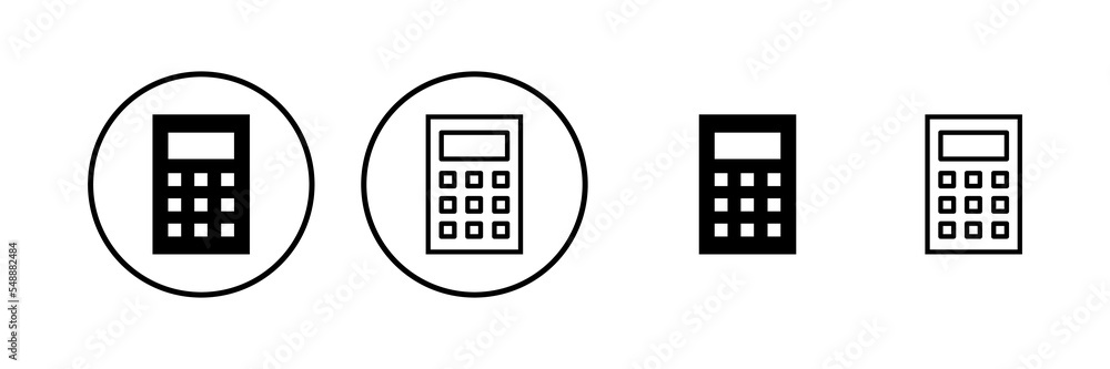 Calculator icon vector illustration. Accounting calculator sign and symbol. Calculator icon vector illustration. Accounting calculator sign and symbol.