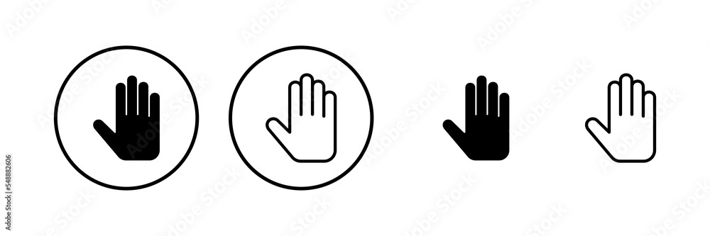 Hand icon vector illustration. hand sign and symbol. hand gesture Hand icon vector illustration. hand sign and symbol. hand gesture