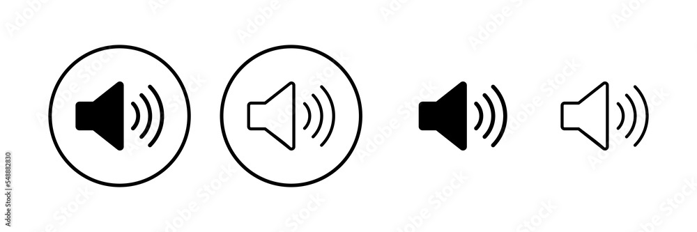 Speaker icon vector illustration. volume sign and symbol. loudspeaker icon. sound symbol Speaker icon vector illustration. volume sign and symbol. loudspeaker icon. sound symbol