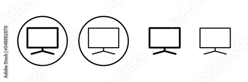 Tv icon vector illustration. television sign and symbol