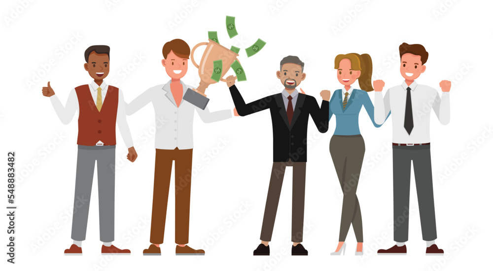 Business ambition concept. Office man and woman character vector design. Business people working in office planning, thinking and economic analysis on isolated white background. Business ambition concept. Office man and woman character vector design. Business people working in office planning, thinking and economic analysis on isolated white background.
