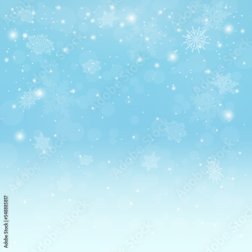shining effect, abstract background for new year, winter, christmas. snow and snowflakes. Eps 10