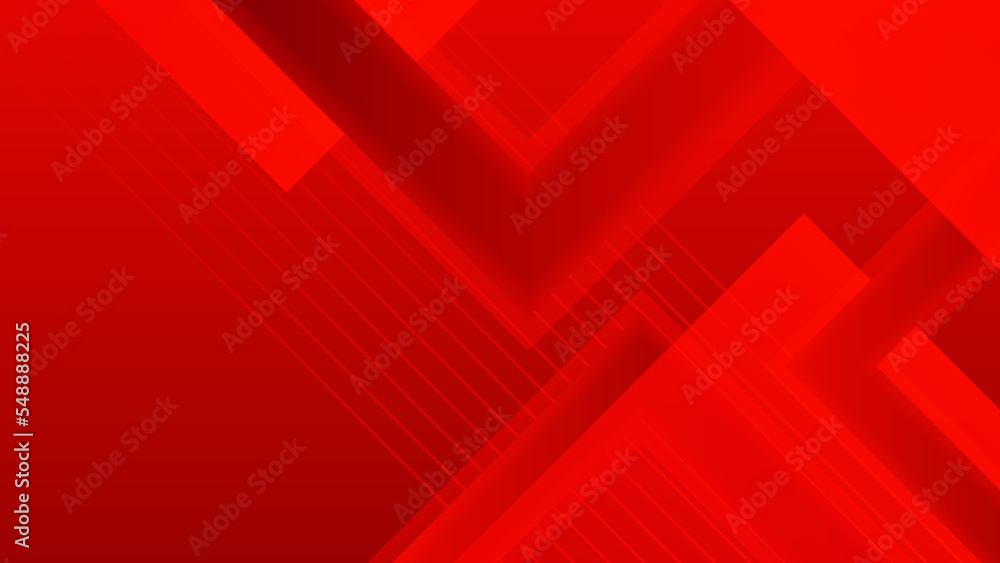 Dynamic red geometric with colorful gradient background Dynamic red geometric with colorful gradient background