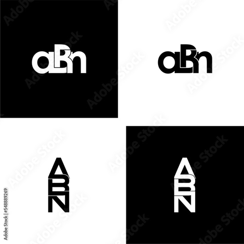 Wallpaper Mural abn letter initial monogram logo design set Torontodigital.ca