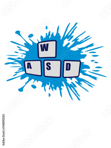 Gamer WASD Tastatur Tasten 