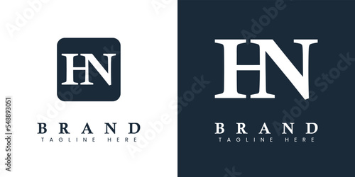 Modern Letter HN Logo, suitable for any business or identity with HN or NH initials.